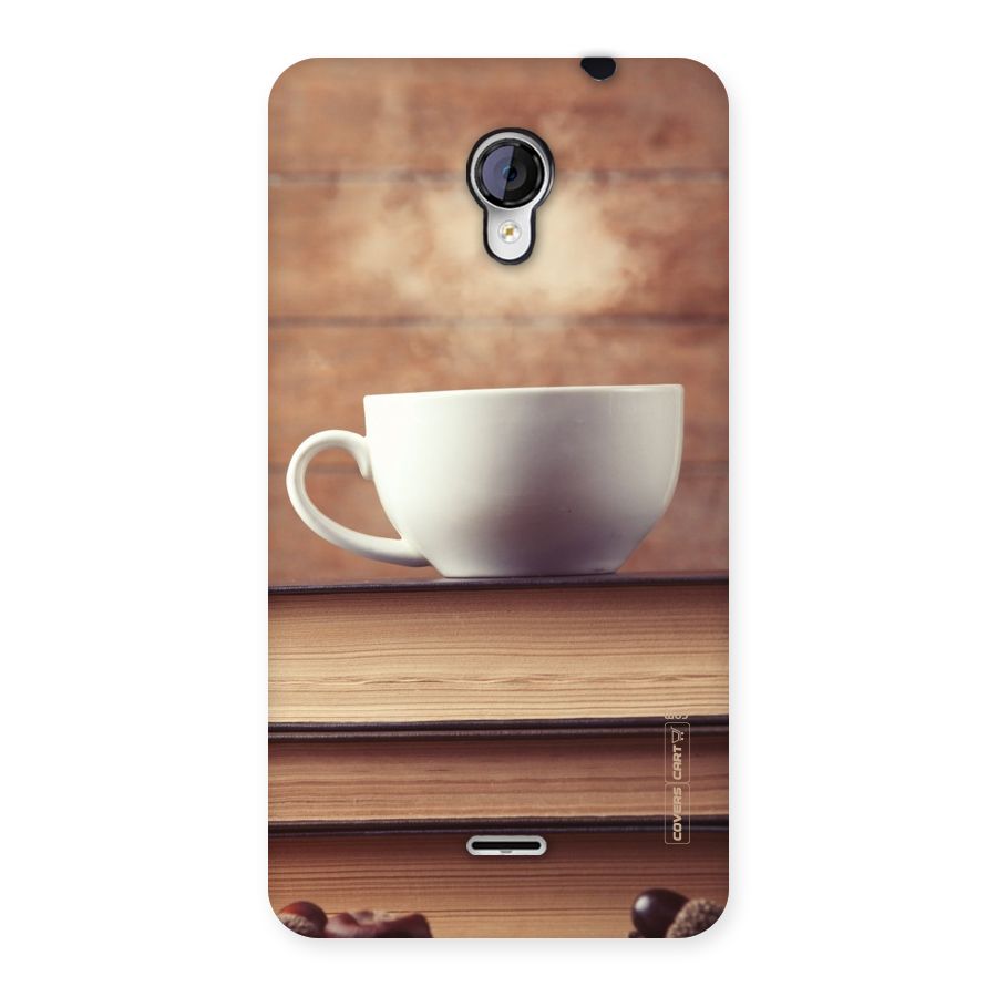 Coffee And Bookworm Back Case for Micromax Unite 2 A106