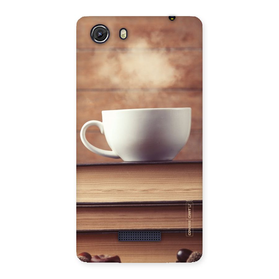 Coffee And Bookworm Back Case for Micromax Unite 3