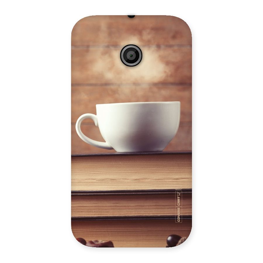 Coffee And Bookworm Back Case for Moto E