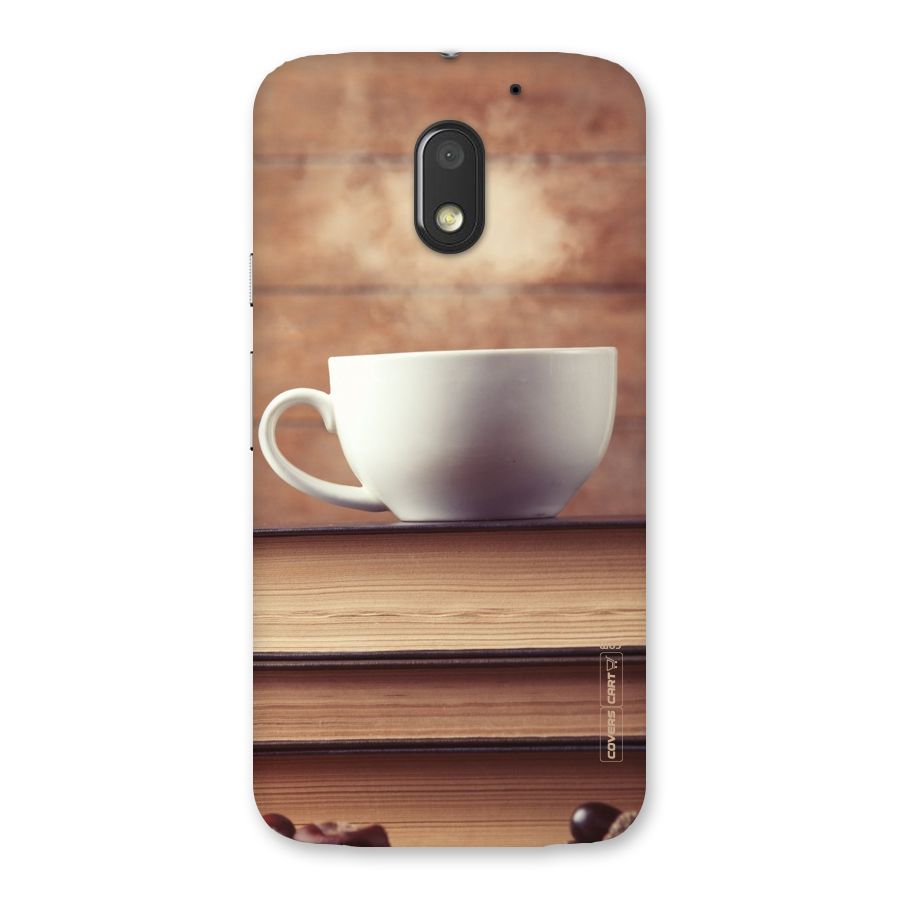 Coffee And Bookworm Back Case for Moto E3 Power