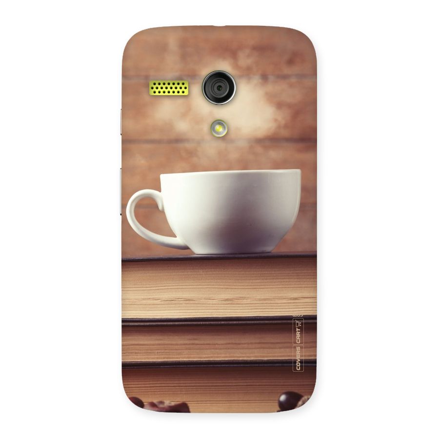Coffee And Bookworm Back Case for Moto G