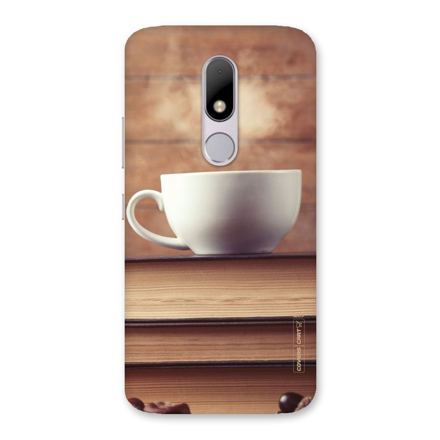 Coffee And Bookworm Back Case for Moto M