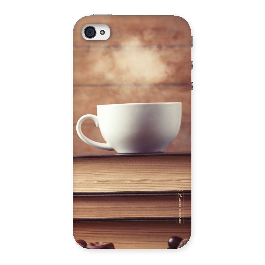 Coffee And Bookworm Back Case for iPhone 4 4s