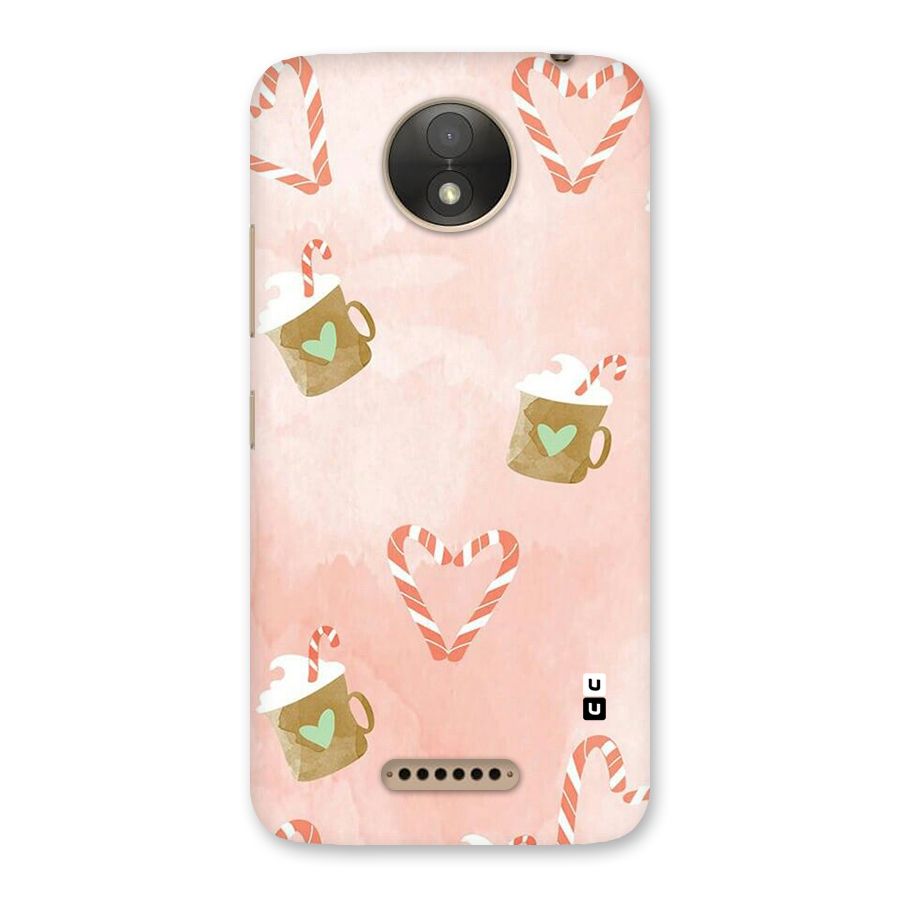 Coffee And Candies Back Case for Moto C Plus