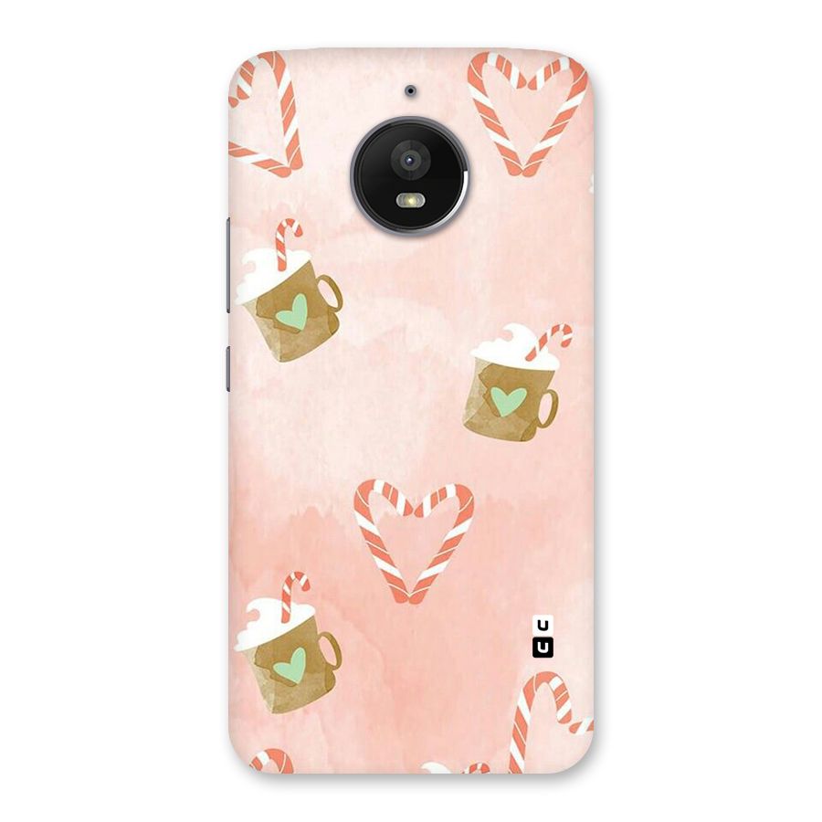 Coffee And Candies Back Case for Moto E4 Plus