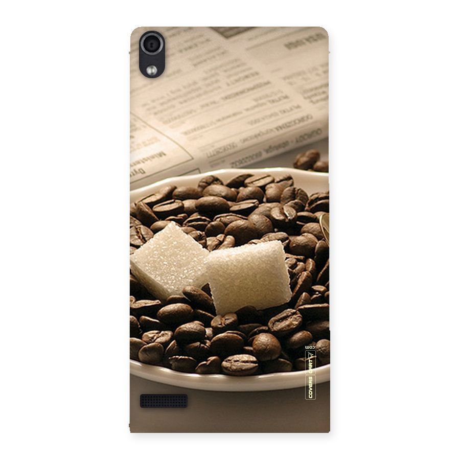 Coffee And Sugar Cubes Back Case for Ascend P6