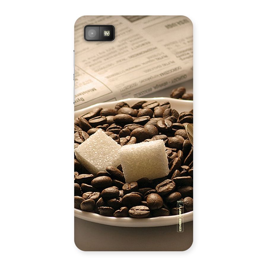 Coffee And Sugar Cubes Back Case for Blackberry Z10