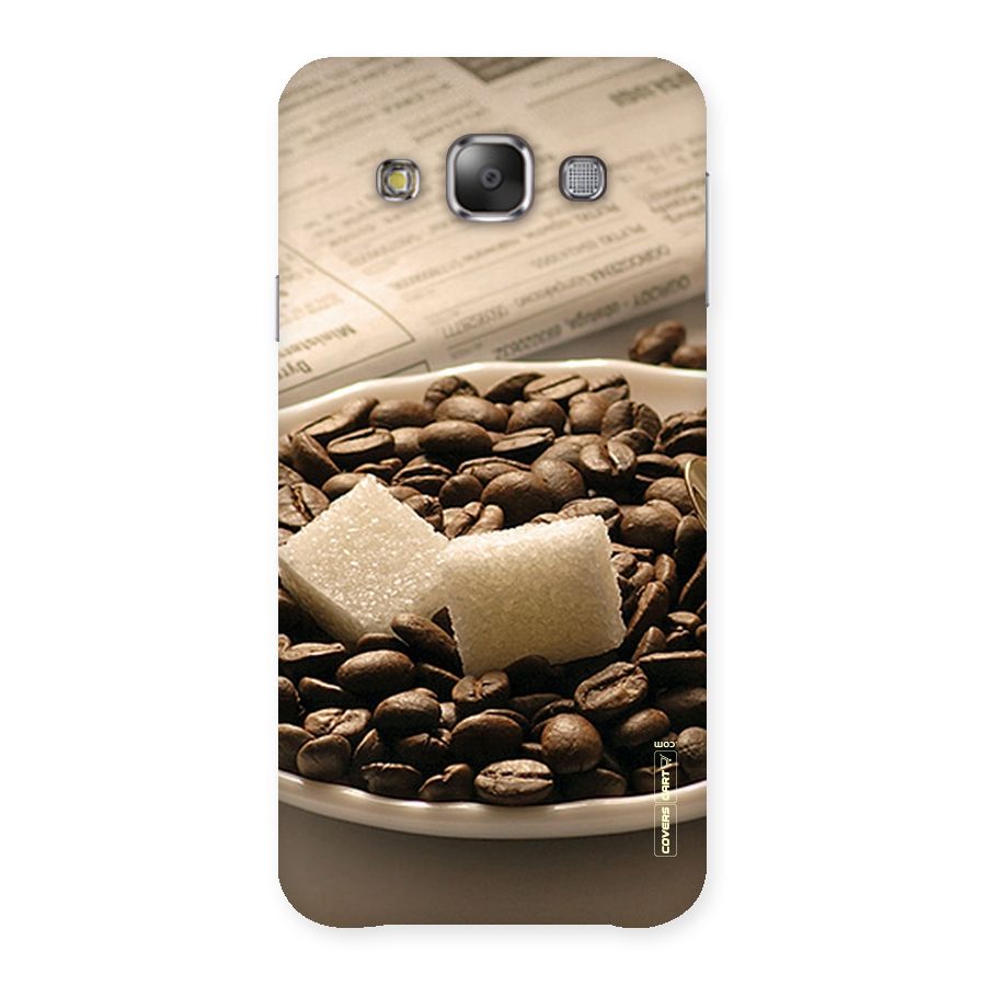 Coffee And Sugar Cubes Back Case for Galaxy E7