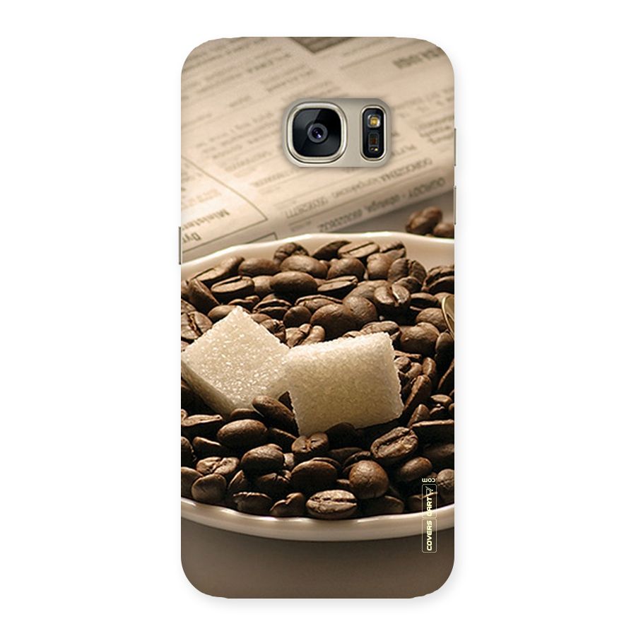 Coffee And Sugar Cubes Back Case for Galaxy S7