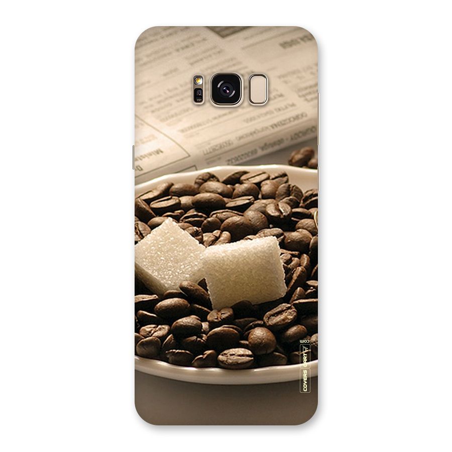 Coffee And Sugar Cubes Back Case for Galaxy S8 Plus