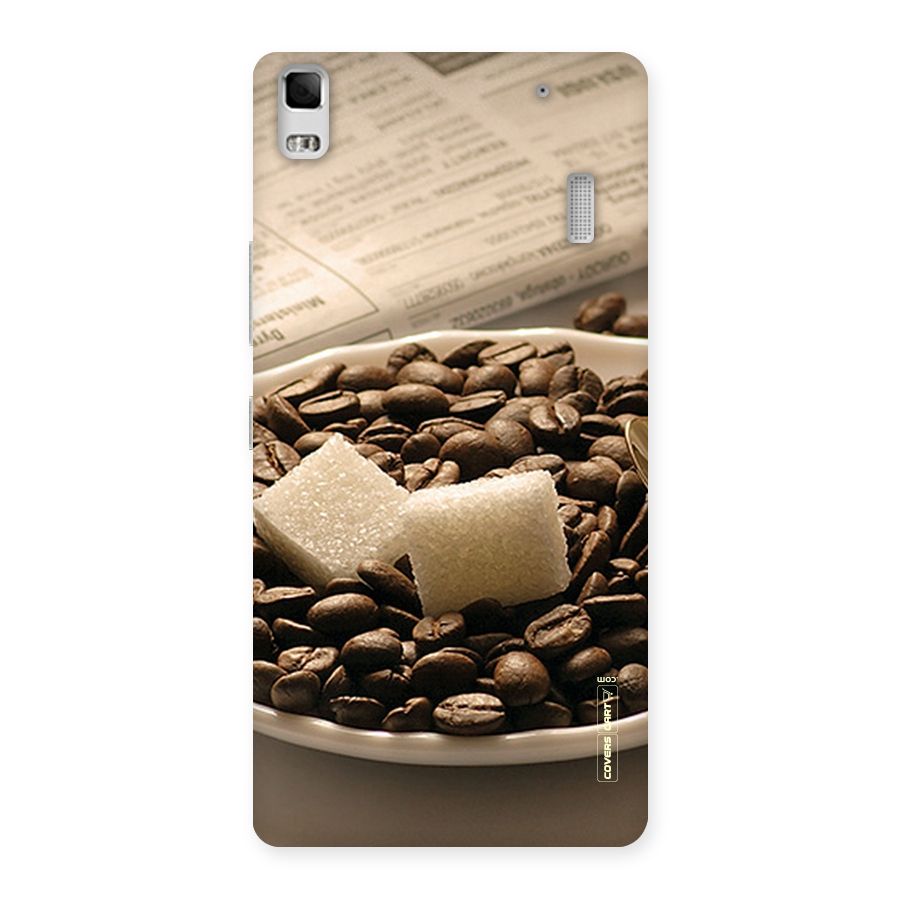 Coffee And Sugar Cubes Back Case for Lenovo A7000