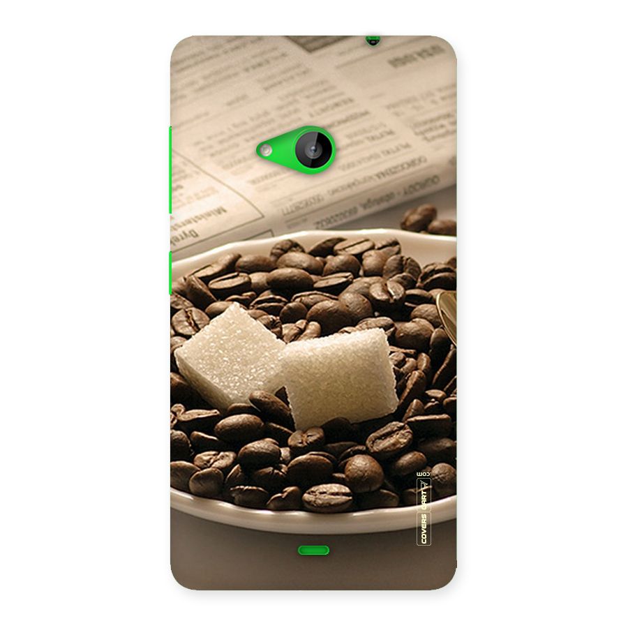 Coffee And Sugar Cubes Back Case for Lumia 535