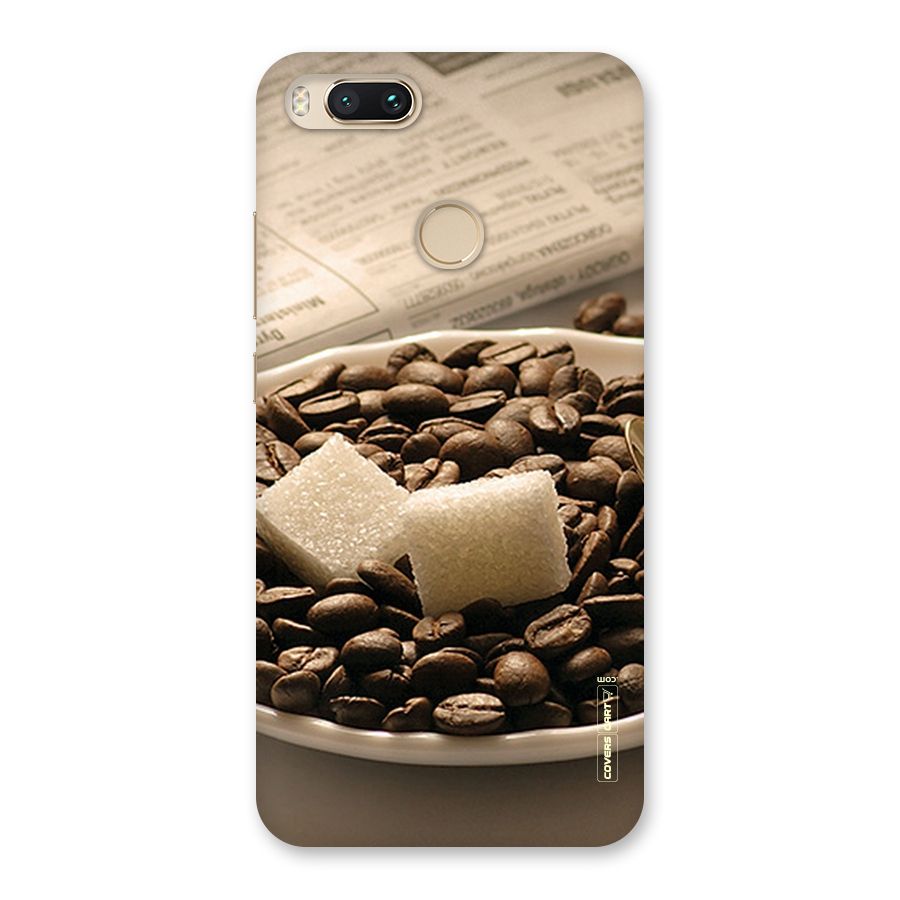 Coffee And Sugar Cubes Back Case for Mi A1