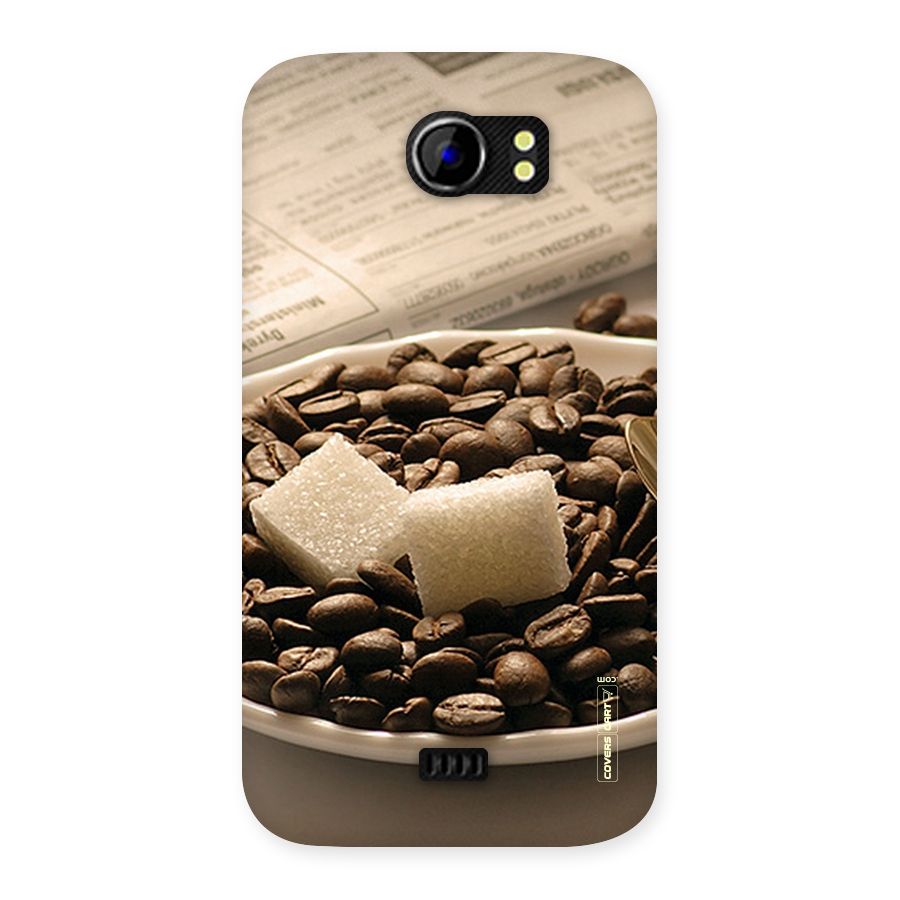 Coffee And Sugar Cubes Back Case for Micromax Canvas 2 A110