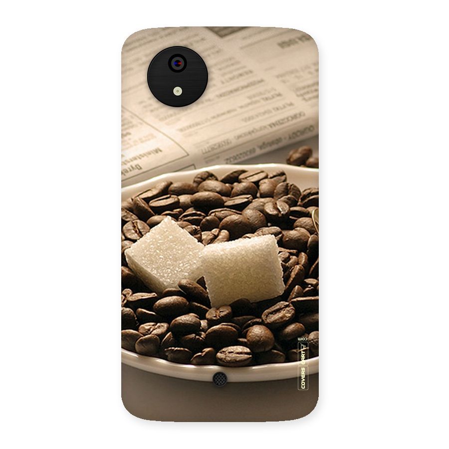 Coffee And Sugar Cubes Back Case for Micromax Canvas A1
