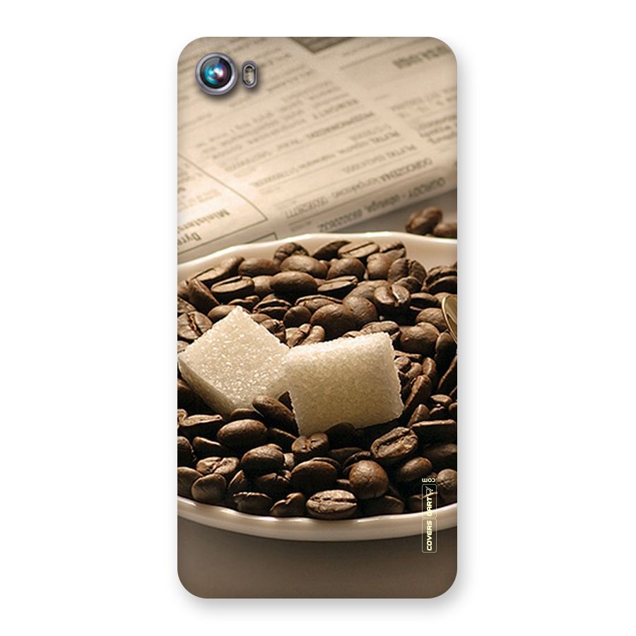 Coffee And Sugar Cubes Back Case for Micromax Canvas Fire 4 A107