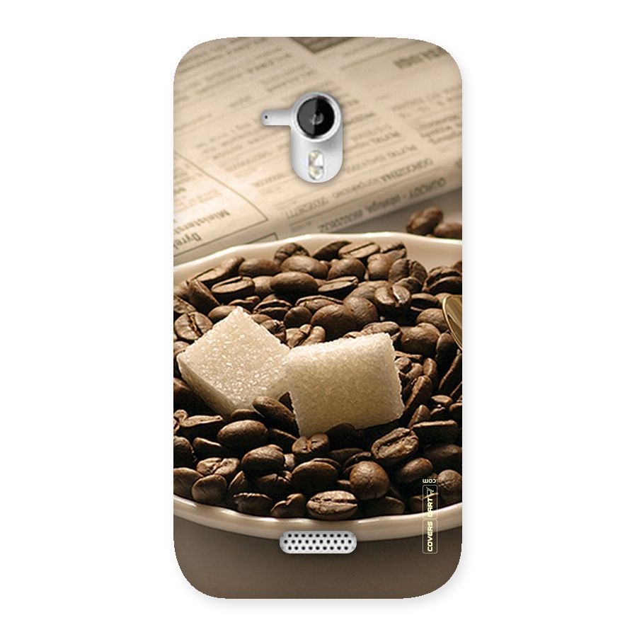 Coffee And Sugar Cubes Back Case for Micromax Canvas HD A116