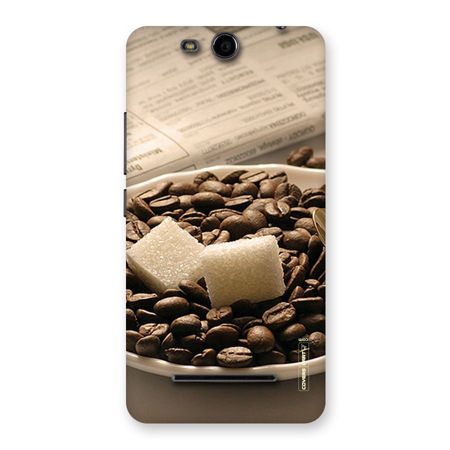 Coffee And Sugar Cubes Back Case for Micromax Canvas Juice 3 Q392