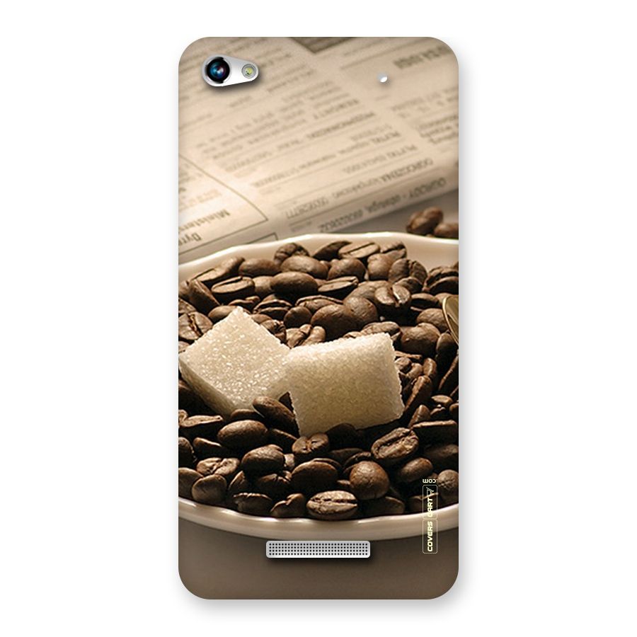 Coffee And Sugar Cubes Back Case for Micromax Hue 2