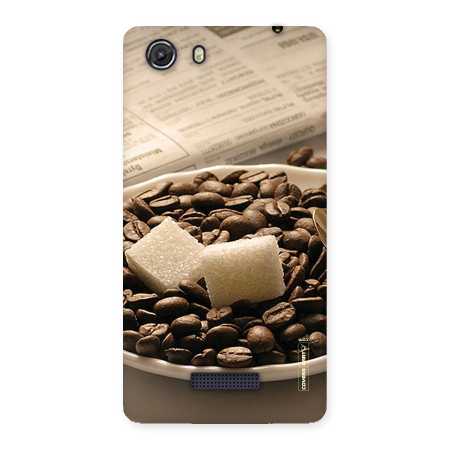 Coffee And Sugar Cubes Back Case for Micromax Unite 3