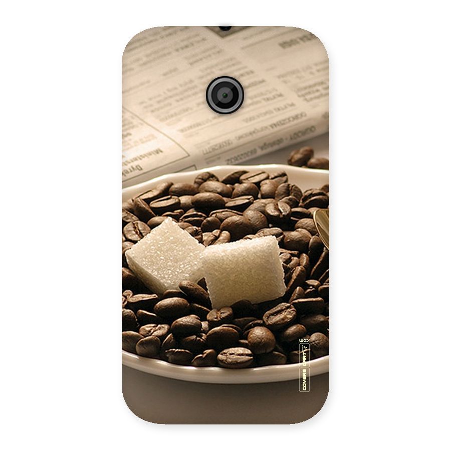 Coffee And Sugar Cubes Back Case for Moto E