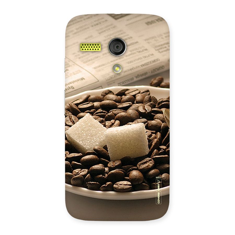 Coffee And Sugar Cubes Back Case for Moto G