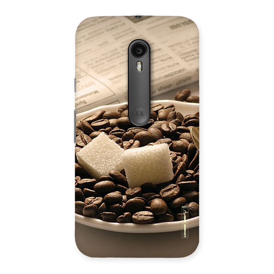 Coffee And Sugar Cubes Back Case for Moto G3