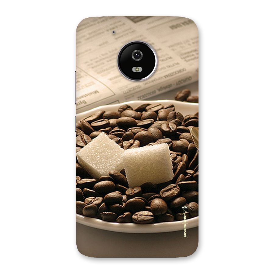 Coffee And Sugar Cubes Back Case for Moto G5