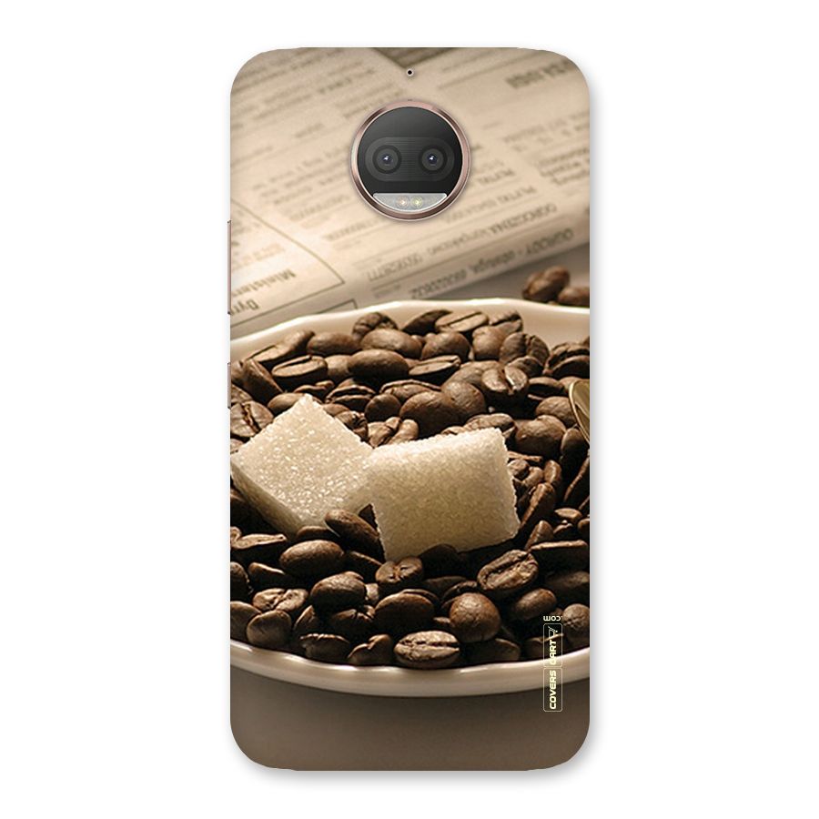 Coffee And Sugar Cubes Back Case for Moto G5s Plus