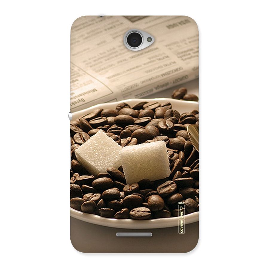 Coffee And Sugar Cubes Back Case for Sony Xperia E4