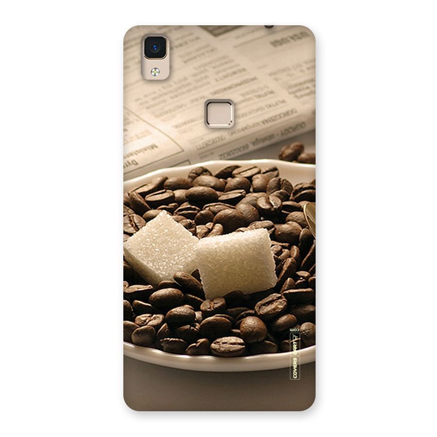 Coffee And Sugar Cubes Back Case for V3 Max