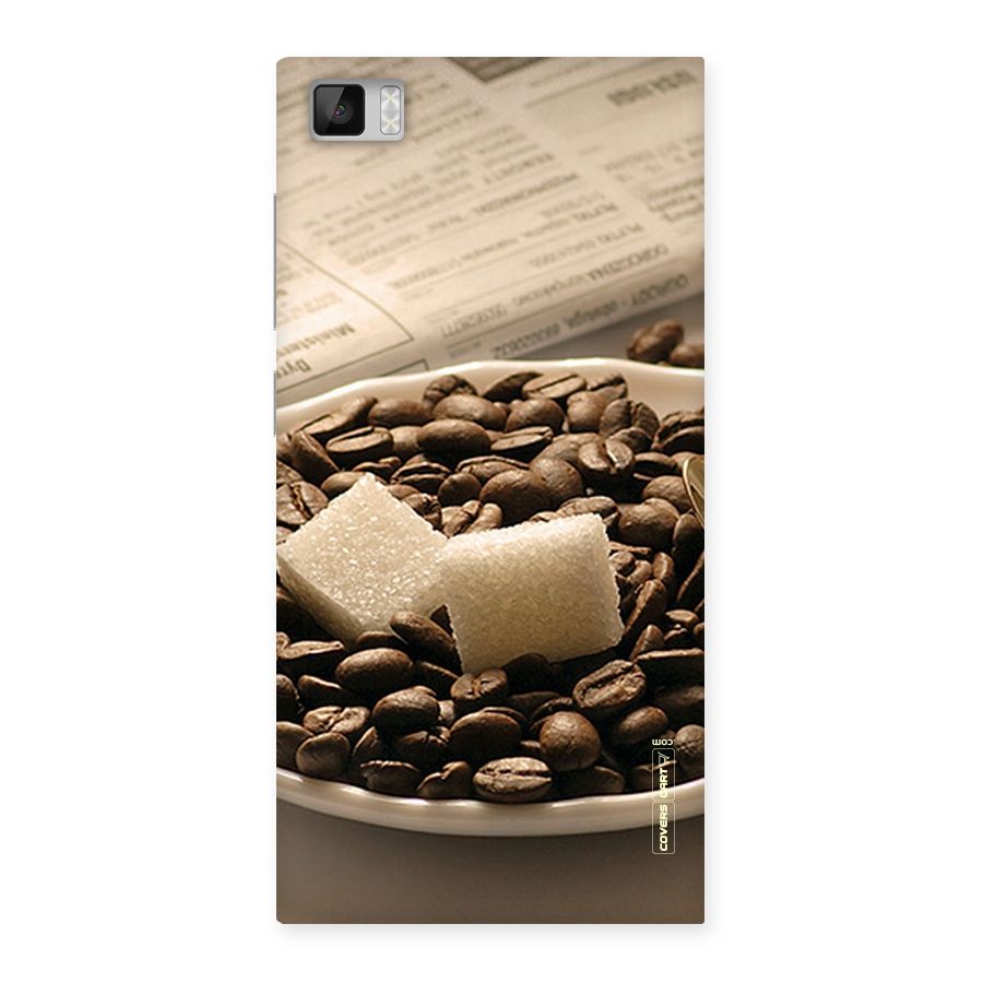 Coffee And Sugar Cubes Back Case for Xiaomi Mi3