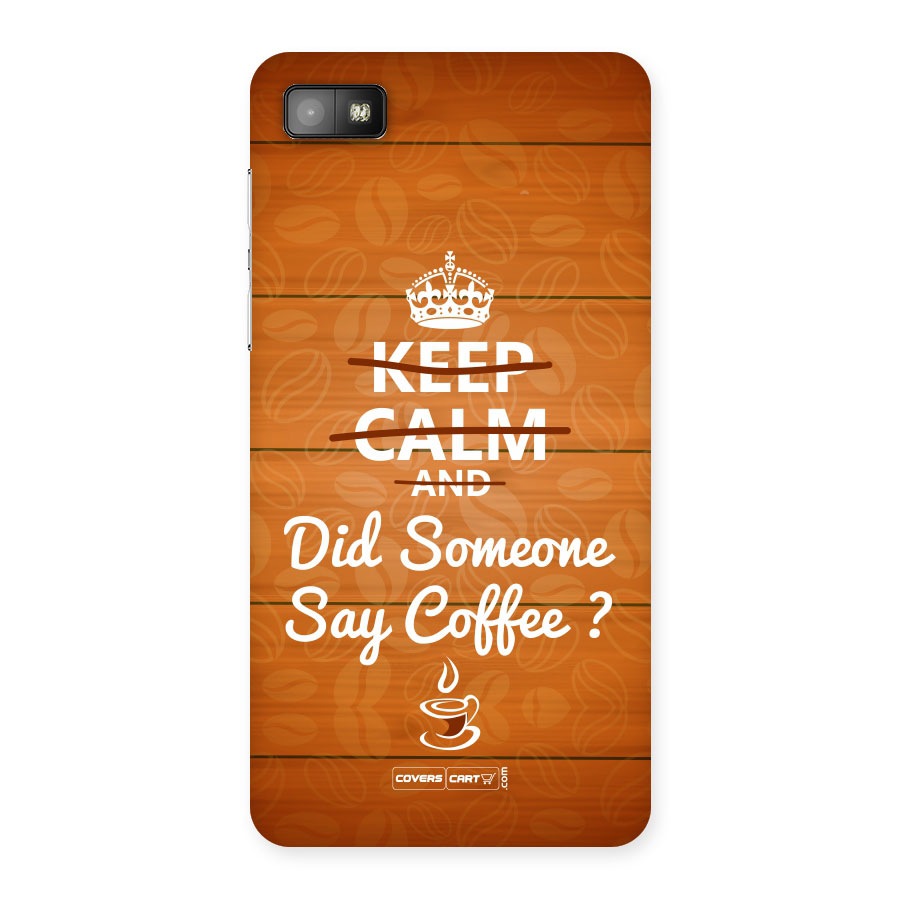 Coffee Ardour Back Case for Blackberry Z10