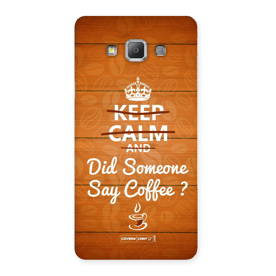 Coffee Ardour Back Case for Galaxy A7