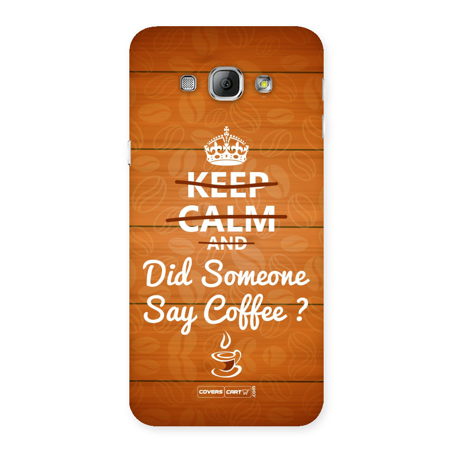 Coffee Ardour Back Case for Galaxy A8