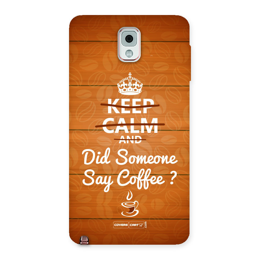 Coffee Ardour Back Case for Galaxy Note 3