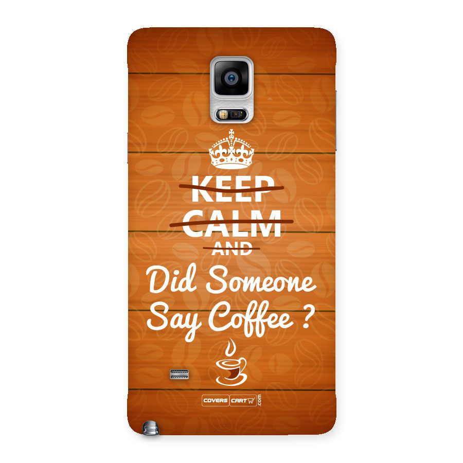 Coffee Ardour Back Case for Galaxy Note 4