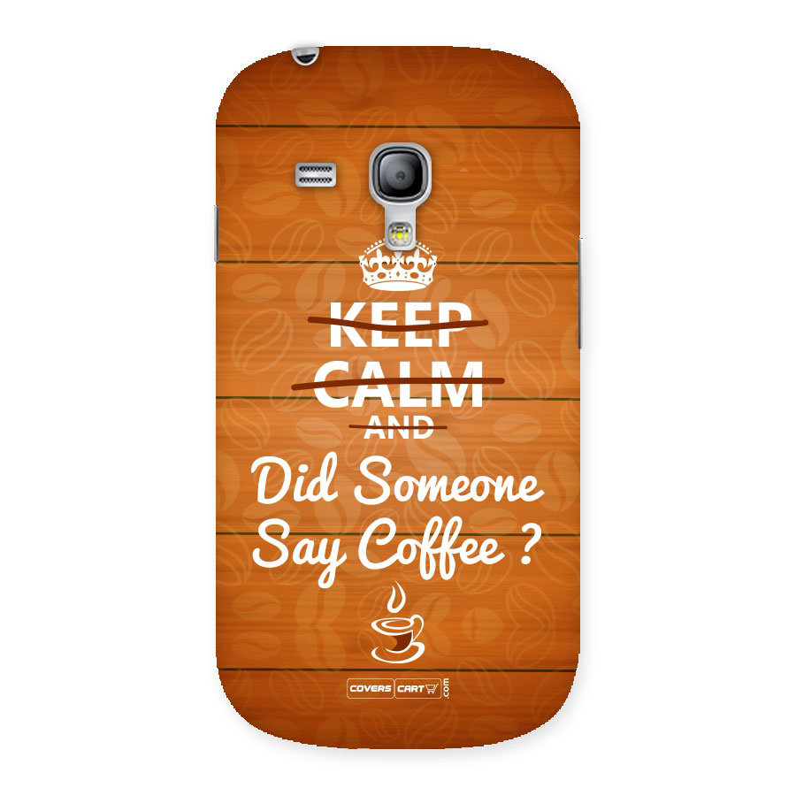 Coffee Ardour Back Case for Galaxy S3 Mini