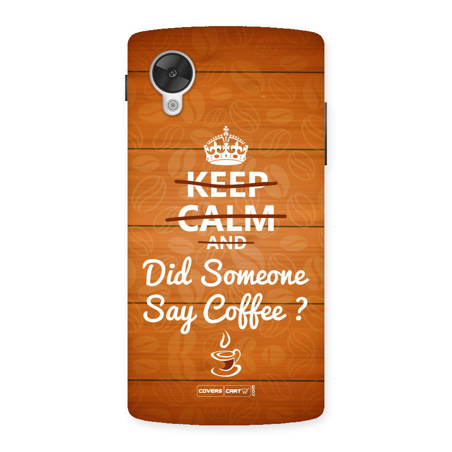Coffee Ardour Back Case for Google Nexus 5