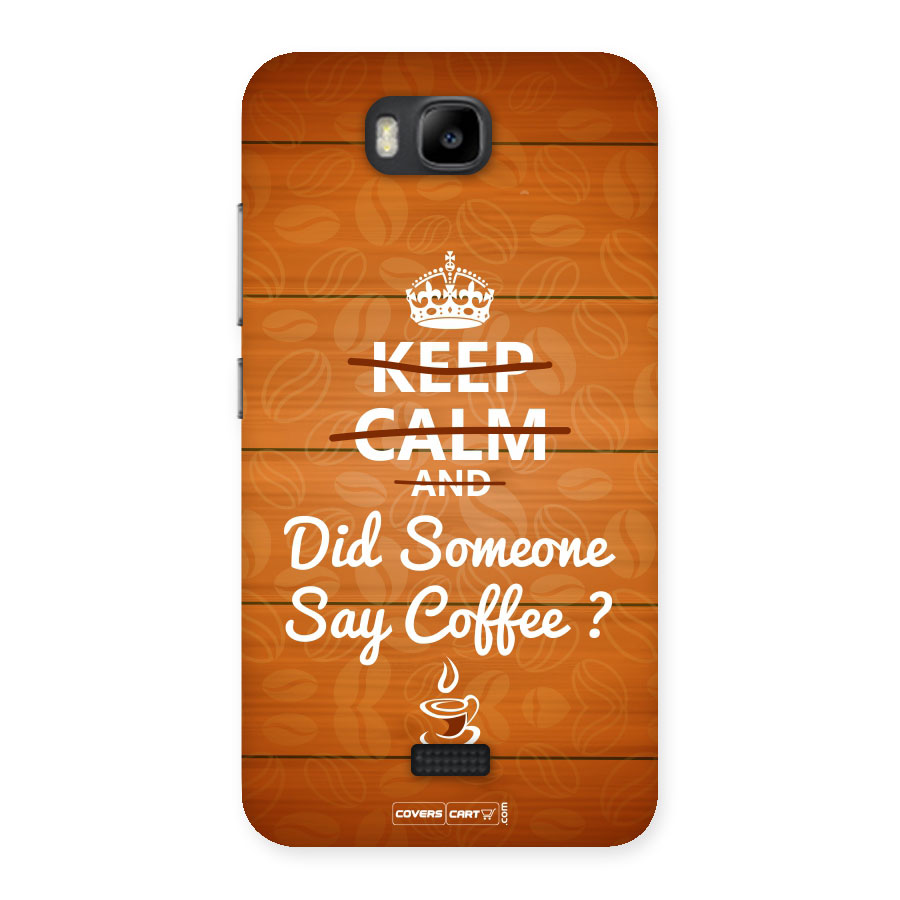 Coffee Ardour Back Case for Honor Bee