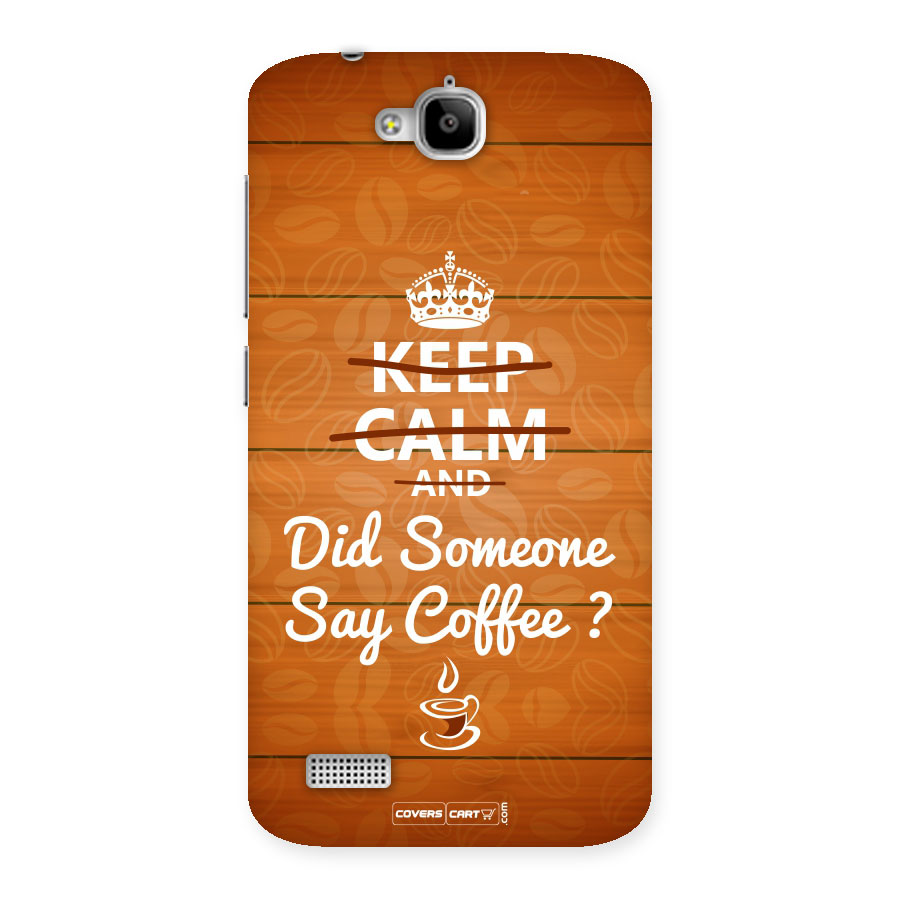 Coffee Ardour Back Case for Honor Holly