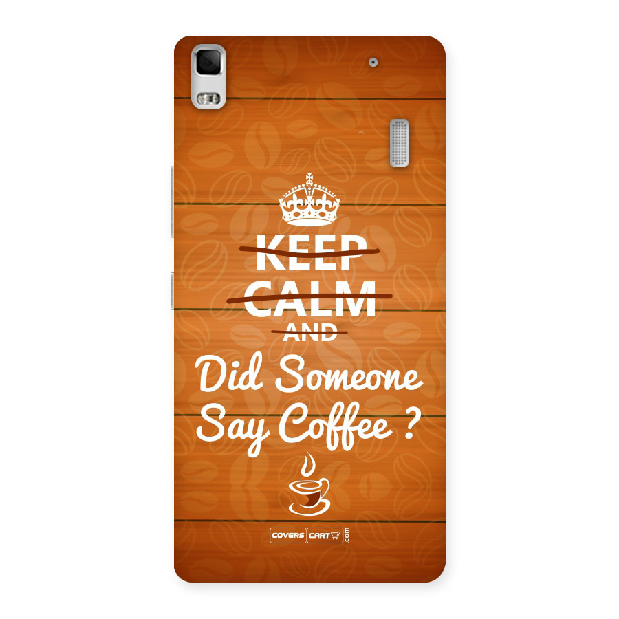 Coffee Ardour Back Case for Lenovo K3 Note