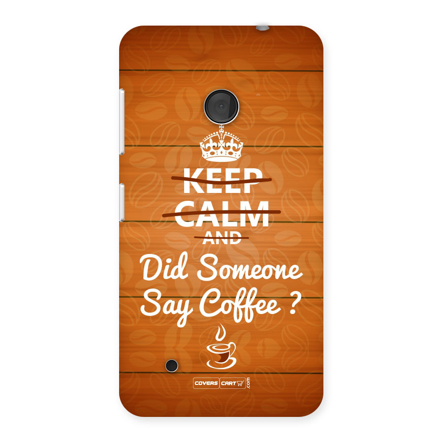 Coffee Ardour Back Case for Lumia 530