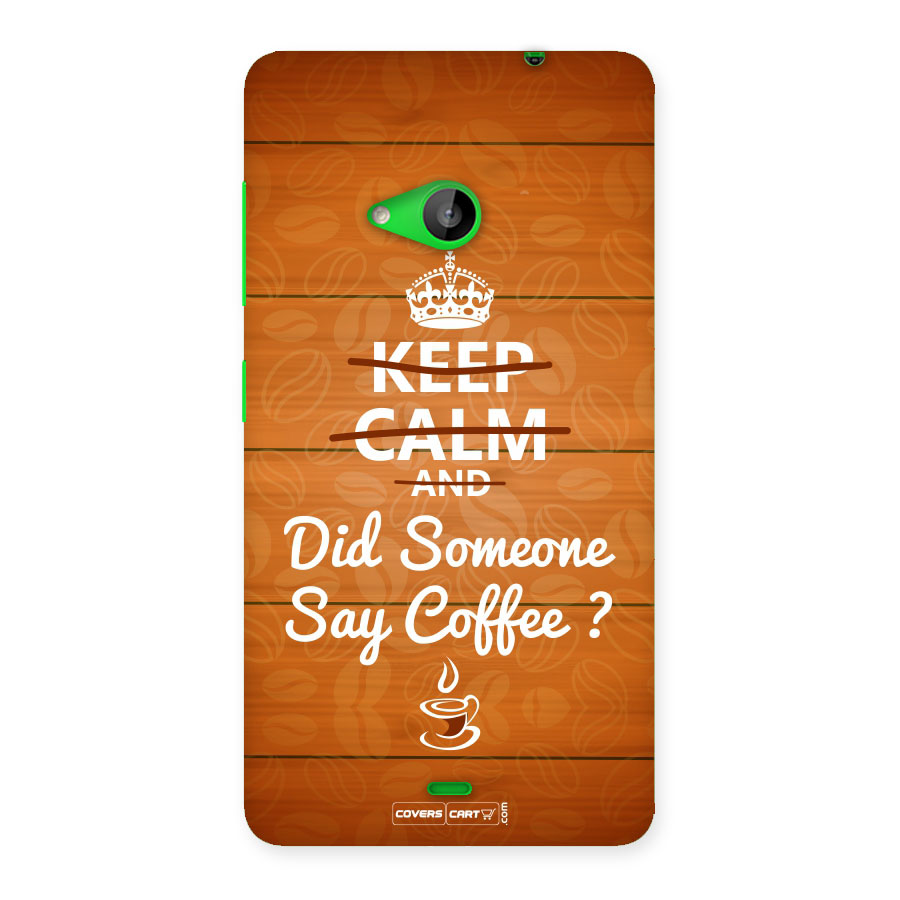 Coffee Ardour Back Case for Lumia 535