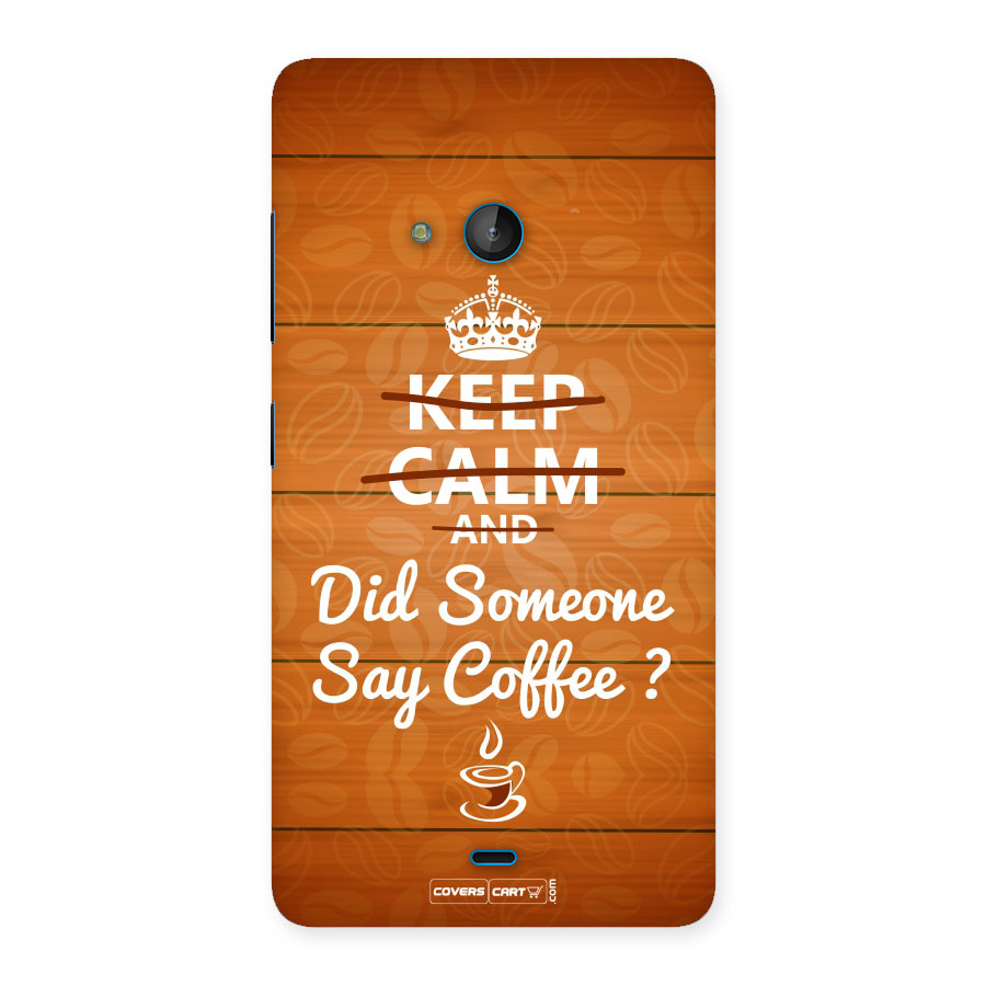 Coffee Ardour Back Case for Lumia 540