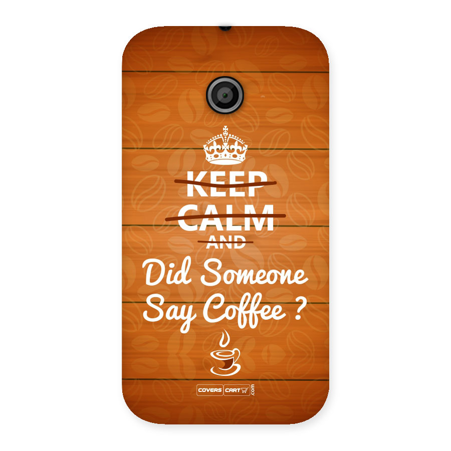 Coffee Ardour Back Case for Moto E