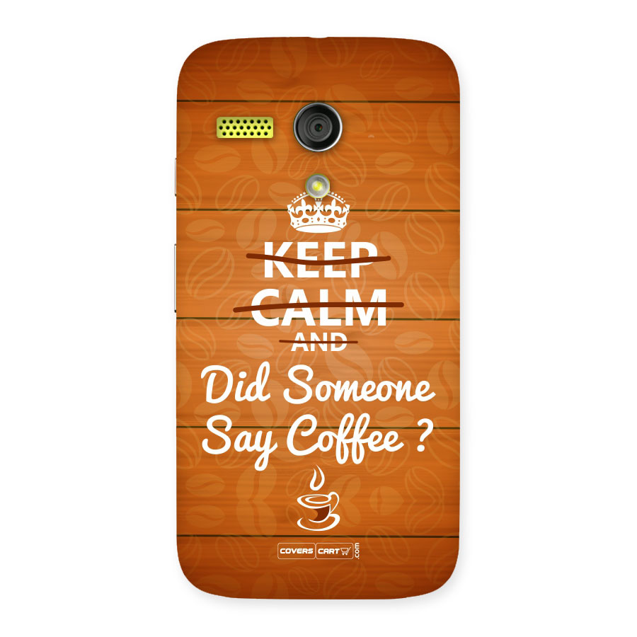 Coffee Ardour Back Case for Moto G