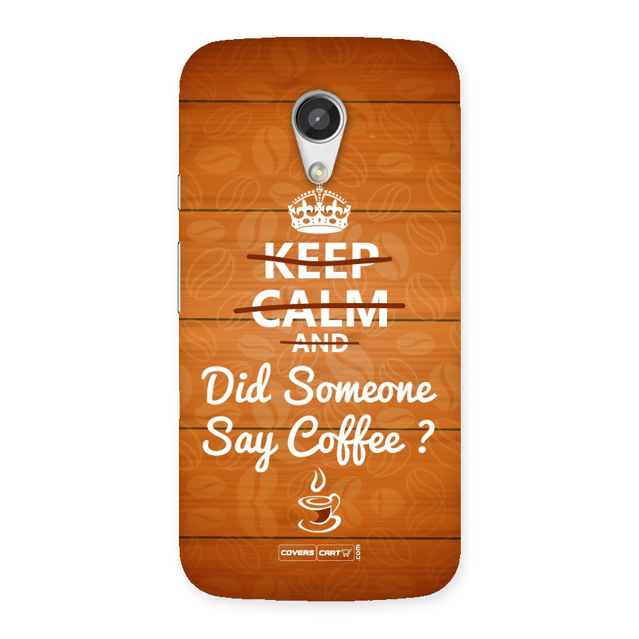 Coffee Ardour Back Case for Moto G 2nd Gen