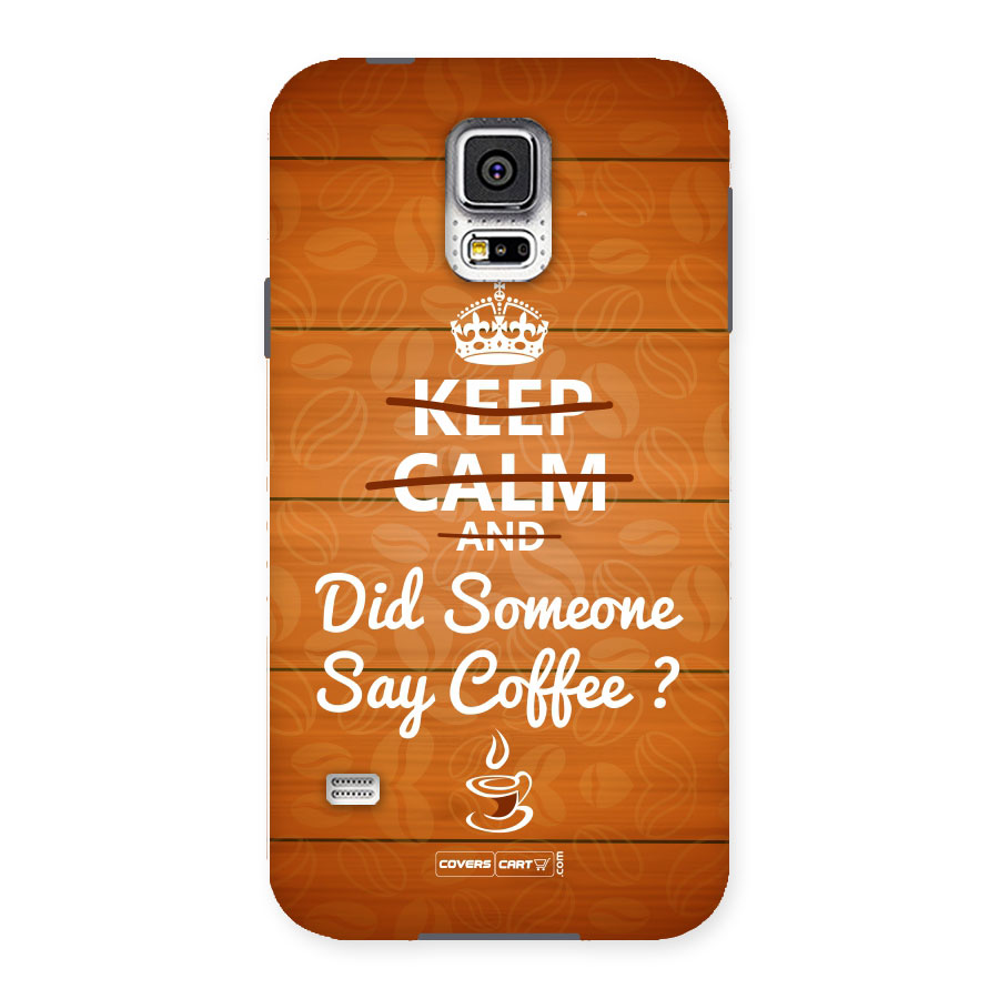 Coffee Ardour Back Case for Samsung Galaxy S5