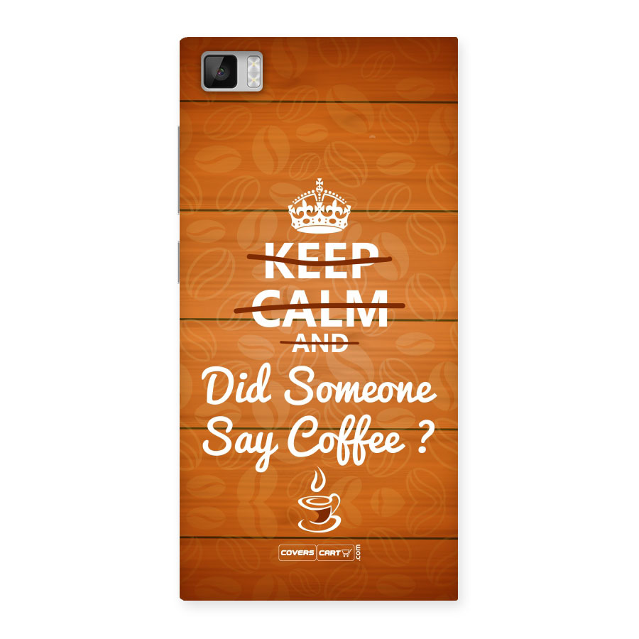 Coffee Ardour Back Case for Xiaomi Mi3